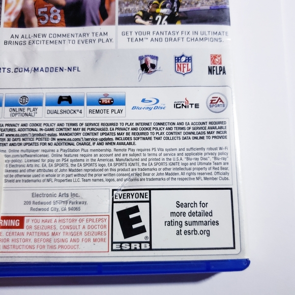 Madden 17 EA Sports NFL Game. PS4 - Picture 7 of 16